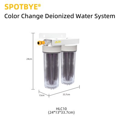 Spotbye Color - skiftende vand Deionizer -system